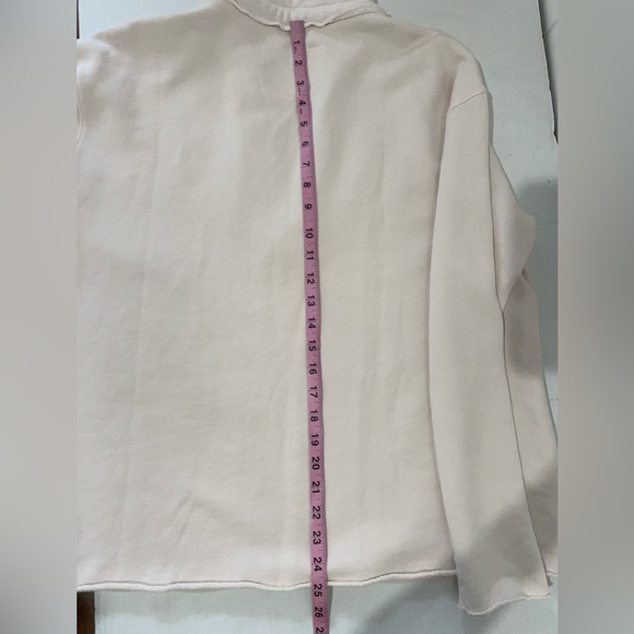 Frank & Eileen NWOT Sweatshirt V-Neck Long Sleeves Size L Pink - Picture 12 of 13